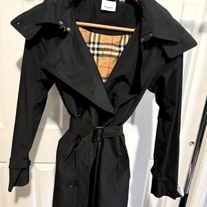 Burberry hooded trench coat